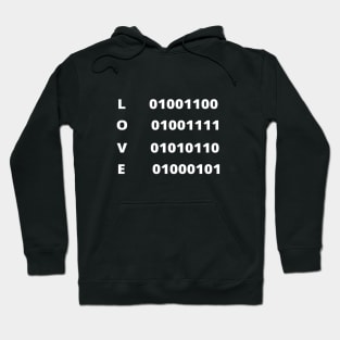 LOVE IN BINARY LANGUAGE CODE FOR PROGRAMER GIFT IDEA Hoodie